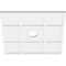 Ekena Millwork Rubik Architectural Grade PVC Contemporary Ceiling Medallion, 22"OD x 3"ID x 7 1/2"C x 1"P CMP22RK-03000 - alternate 3